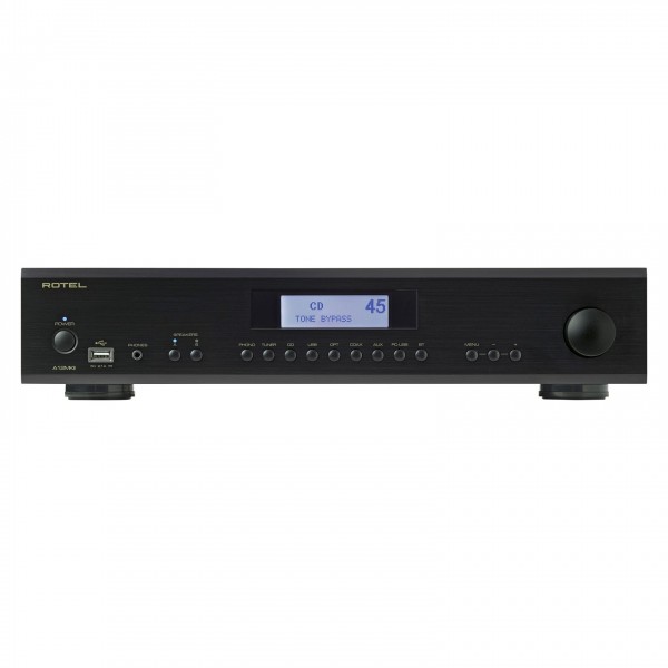 Rotel A12 MKII Integrated Amplifier Black - front