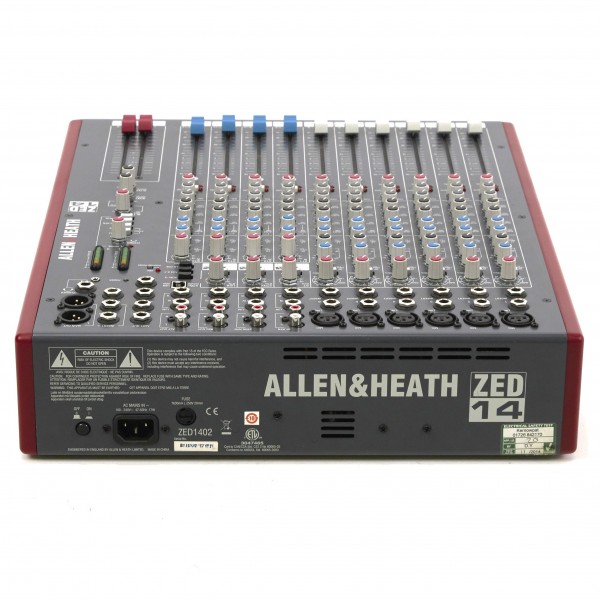 Allen and Heath ZED-14 USB Compact Stereo Mixer - Secondhand at Gear4music