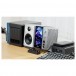 FiiO R9 Desktop Media Player, Titanium - Lifestyle with FiiO SP3 Active Speakers - Desktop Hi-Fi System