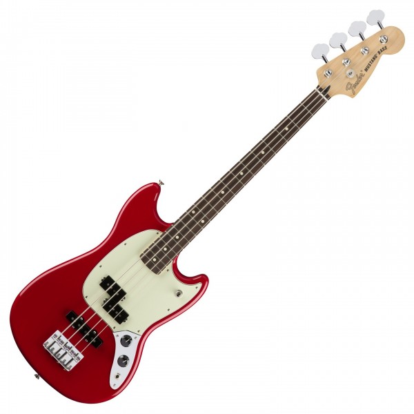 Fender Mustang Bass Guitar, Torino Red