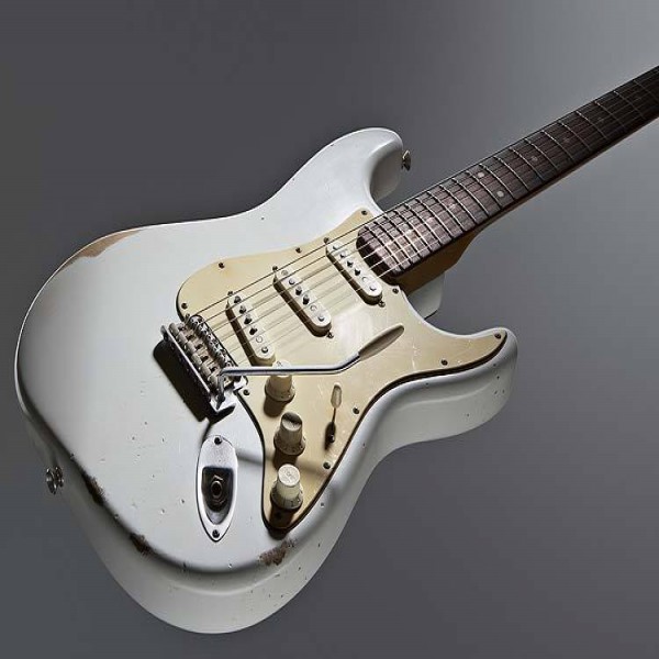 国内最安値！ Stratocaster, 60s Worn Road Fender Olympic Gear4music | White ギター