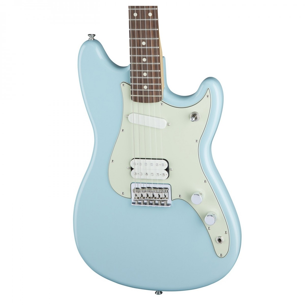 Fender Duo Sonic HS Electric Guitar, RW, Daphne Blue at Gear4music