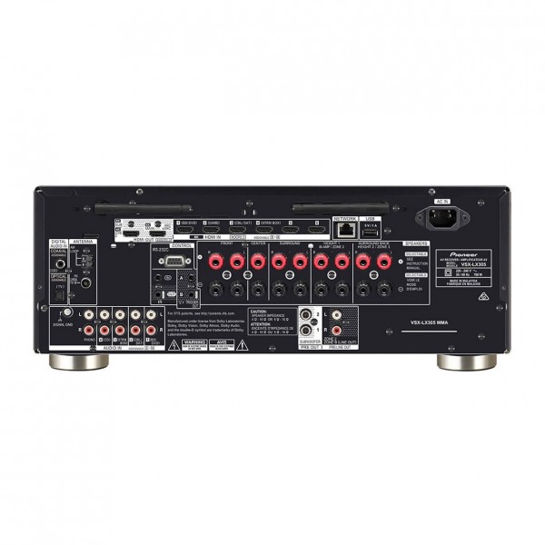 Pioneer VSX-LX305 9.2 AV Receiver, Black - Reverse