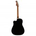 Fender Redondo Player Electro Acoustic, Jetty Black - back