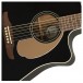 Fender Redondo Player Electro Acoustic, Jetty Black - soundhole