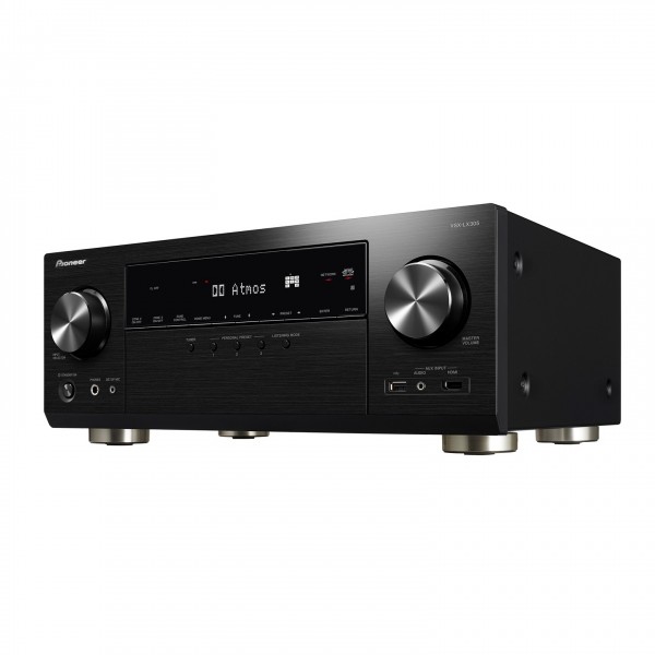 Pioneer VSX-LX305 9.2 AV Receiver, Black - Angled