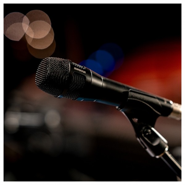 Shure Nexadyne Dynamic Cardioid Handheld Microphone, Black - Lifestyle 1