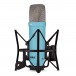 Rode NT1 Signature Series Studio Microphone, Blue - Angled with mount