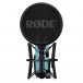 Rode NT1 Signature Series Condenser Microphone, Blue - Front with pop filter