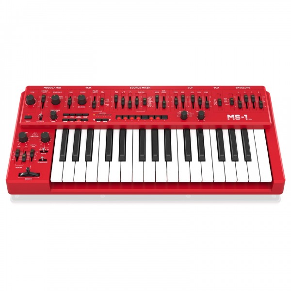 Behringer MS-1 MKII Analog Synthesizer, Red at Gear4music
