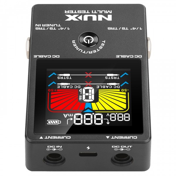 NUX NMT-1 Multi Cable Tester with Inbuilt Tuner - Top