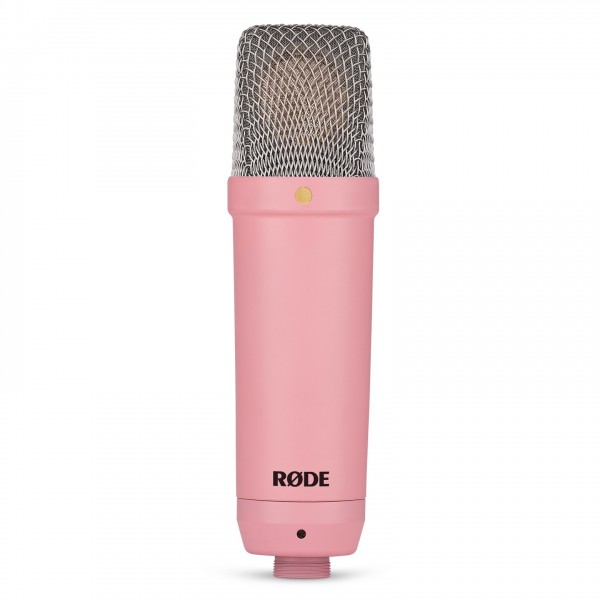 Rode NT1 Signature Condenser Studio Microphone, Pink - Front 