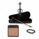 Stagg Shaped Electric Violin Package, Black