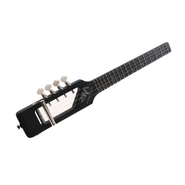 Risa Limited Edition Electric Uke-Solid Tenor, Solid Black - Front