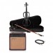 Stagg Shaped Electric Violin Package, Metallic Black