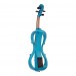 Stagg Shaped Electric Violin Outfit, Metallic Blue - back