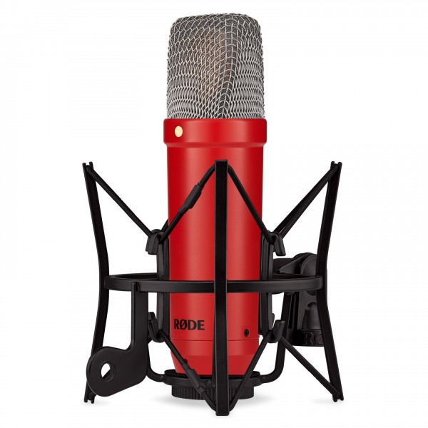 Nt1 Signature Series, Red - Angled with mount