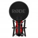 Rode NT1 Studio Microphone, Red - Front with mount
