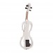 Stagg Shaped Electric Violin, White -back