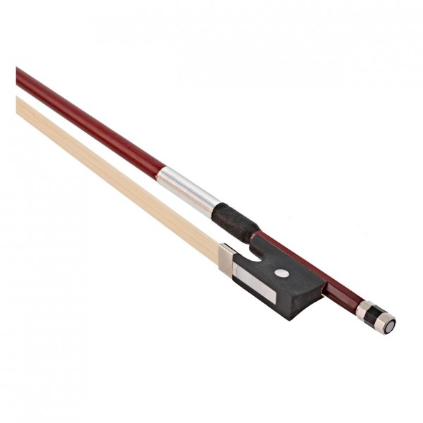 Stagg Shaped Electric Violin Outfit, White - bow