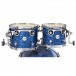 DW Design Series 22'' 4pc Shell Pack, Royal Blue Strata - Toms