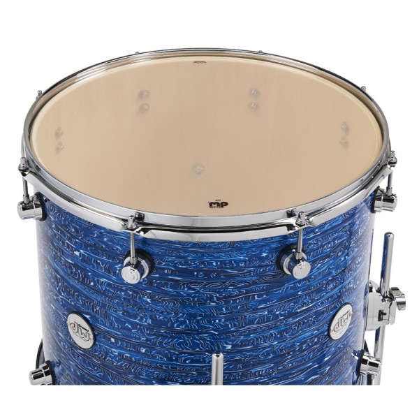 DW Design Series 22'' 4pc Shell Pack, Royal Blue Strata - Floor Tom Top