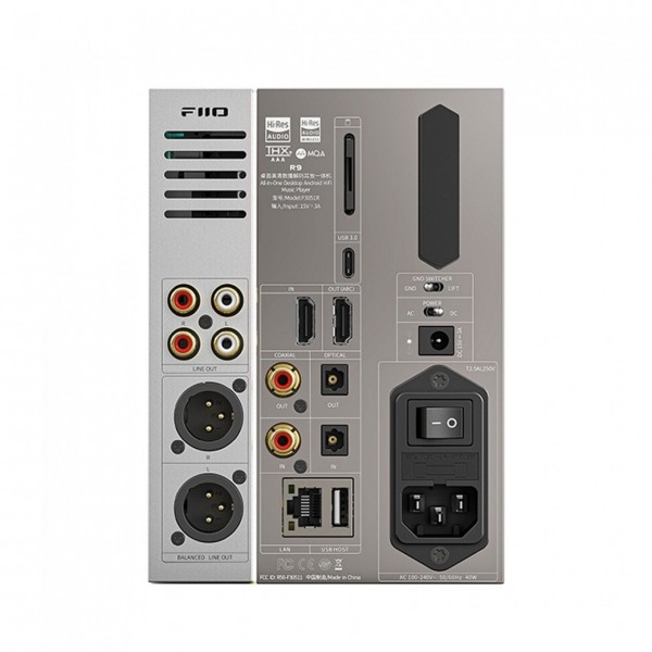 FiiO R9 Desktop Media Player, Titanium - Reverse