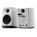 FiiO SP3 Active Desktop Speakers, White - Front and Back
