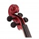Stagg S-Shaped Electric Violin Outfit, Metallic Red - head