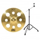 Meinl HCS 16'' Trash Crash Cymbal & Gear4music Boom Arm Stand, Black