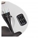 Stagg S-Shaped Electric Violin Outfit, White - controls