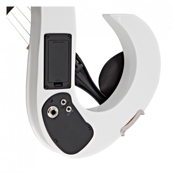 Stagg S-Shaped Electric Violin Outfit, White - output