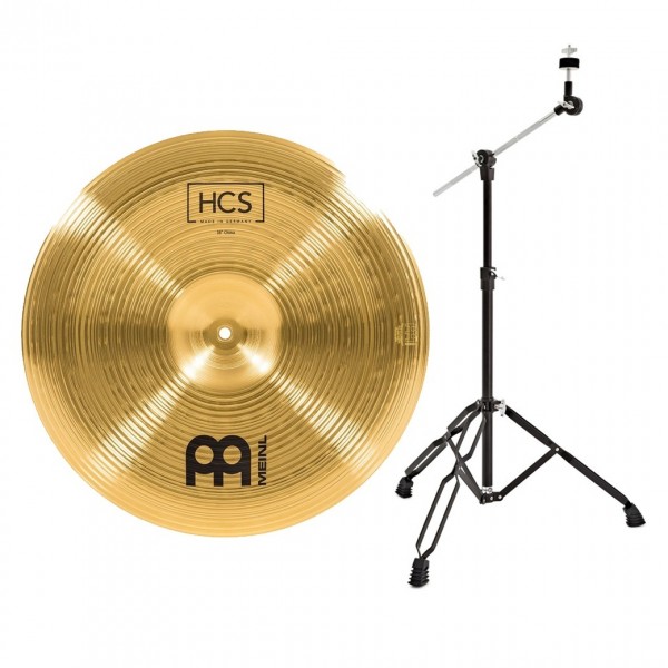 Meinl HCS 18'' China Cymbal & Gear4music Boom Arm Stand, Black