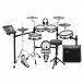 DD800 Electronic Drum Kit by Gear4music, Custom Bundle