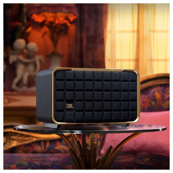 JBL Authentics 200 Smart Speaker, Black - Lifestyle