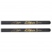 Zildjian Ltd Edition Z Custom 5A Black Chroma Drumsticks - Shaft