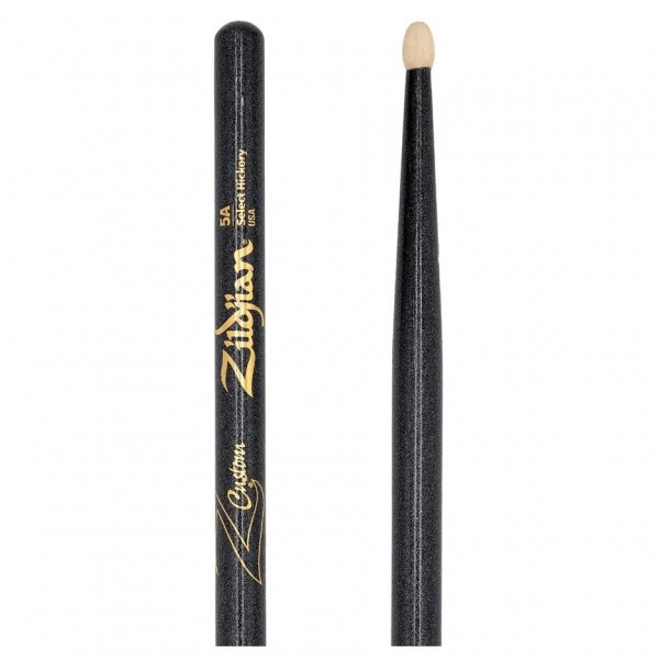 Zildjian Ltd Edition Z Custom 5A Black Chroma Drumsticks - Tip/Butt End