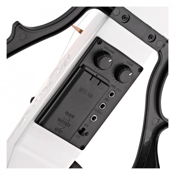 GEWA EViolin Electric Violin Outfit, White - controls