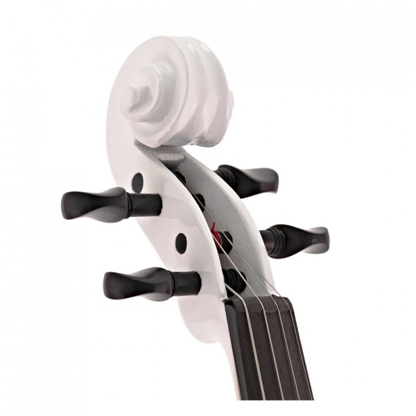 GEWA EViolin Electric Violin Outfit, White - head