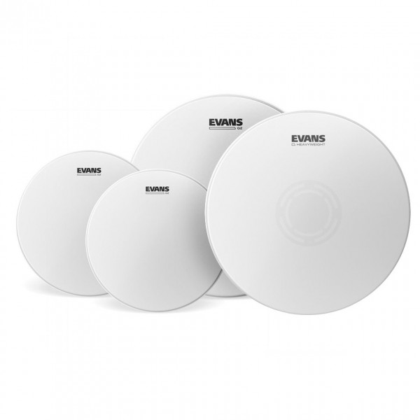 Evans G2 Coated Rock Tom Pack 10, 12, 16'' & Heavyweight Snare, 14"