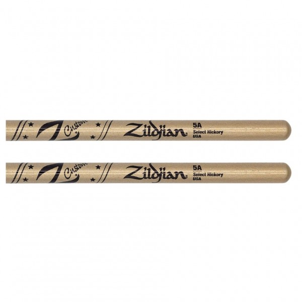 Zildjian Ltd Edition Z Custom 5A Gold Chroma Drumsticks - Shaft