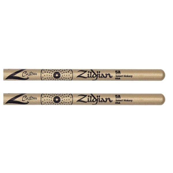 Zildjian Ltd Edition Z Custom 5A Gold Chroma Nylon Drumsticks - Shaft