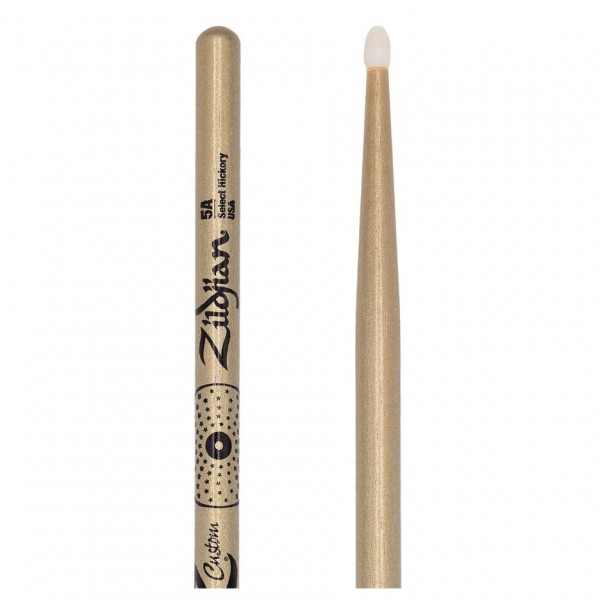 Zildjian Ltd Edition Z Custom 5A Gold Chroma Nylon Drumsticks - Tip/Butt End