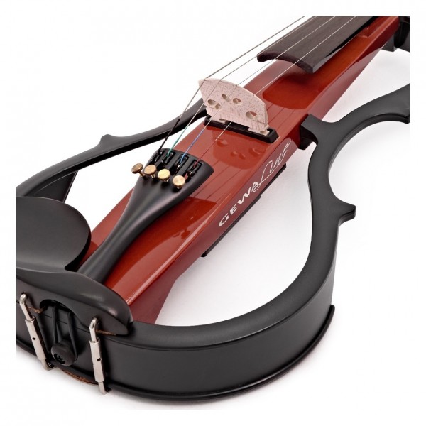 GEWA EViolin Electric Violin Outfit, Brown - Side