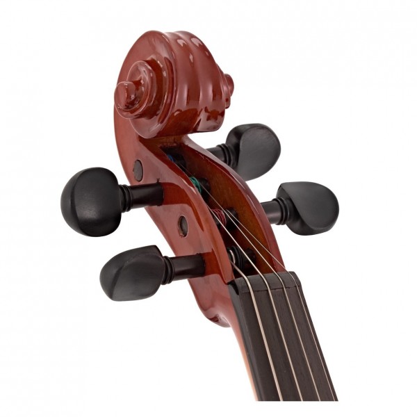GEWA EViolin Electric Violin Outfit, Brown - Head