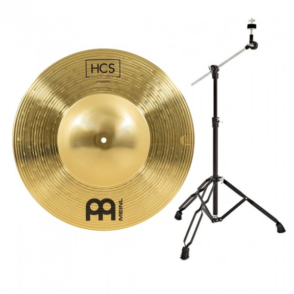 Meinl HCS 18'' Big Bell Ride Cymbal & Gear4music Boom Stand, Black