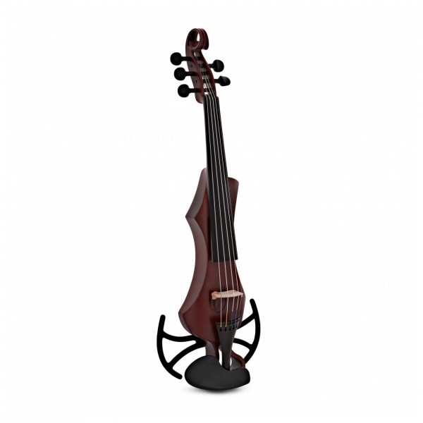 GEWA Novita 3.0 5 String Electric Violin with adapter, Red Brown - side
