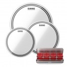 Evans EC2 Clear Tom Pack 10", 12", 14'' & EQ PODS