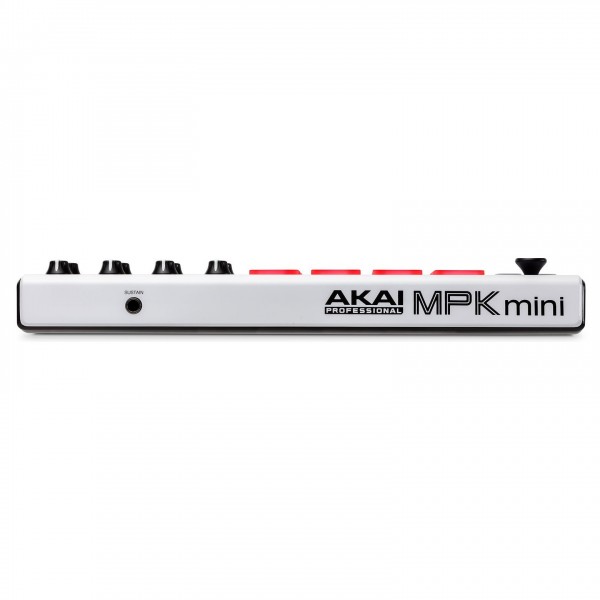 Akai Professional MPK Mini MK2 Laptop Production Keyboard, White