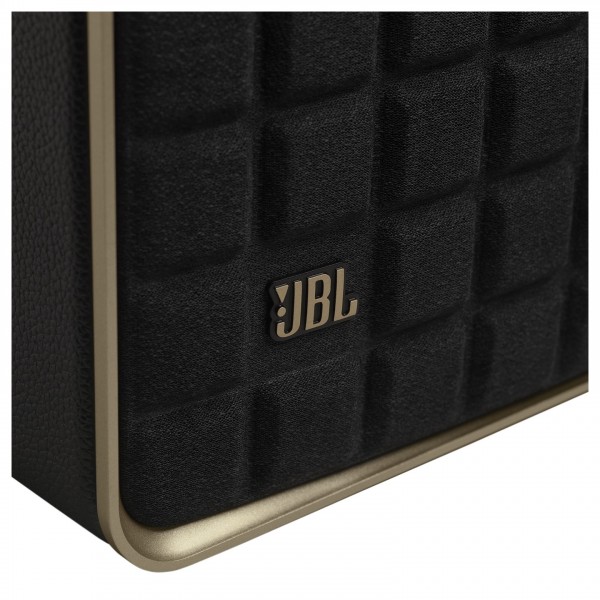 JBL Authentics 300 Portable Smart Speaker, Black - Logo on Quadrex Grille